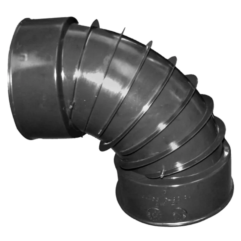 Advanced Drainage Systems 3 In. Snap X 3 In. D Snap Polyethylene 7 In. 90 Degree Elbow 1 Pk