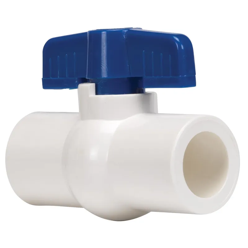 1-1/2 In. Pvc Slip Ball Valve Full Port For Cold Water Applications