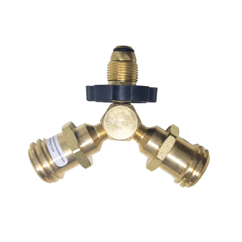 Propane Y Female Cylinder Adapter With Handwheel