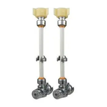 24365lf Toilet Connection Push-fit Kit With Angle Stop, 1/4 Inch
