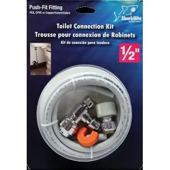 24364lf Lead-free Faucet Connection Push-fit Kit With Angle Stop 1/2 Inch
