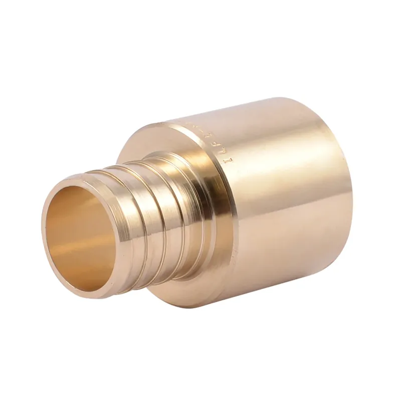 1 In. Crimp X 1 In. D Pex Brass Adapter - Model Uc605lfa