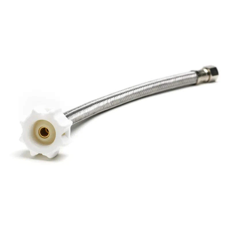 Click Seal 3/8 In. X 7/8 In. 16 In. Braided Stainless Steel Toilet Supply Line