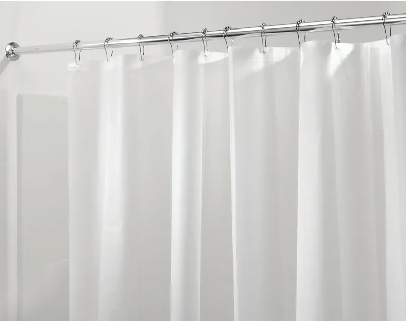 72 In. X 72 In. Clear Peva Shower Curtain Liner - Mold & Mildew Resistant