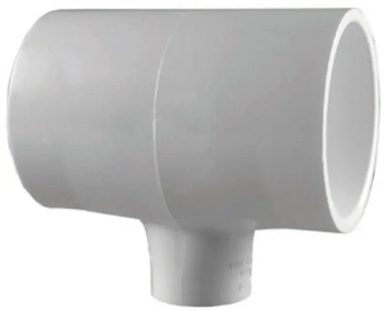 Charlotte Pipe Schedule 40 1-1/2 In. Slip X 1-1/2 In. D Slip PVC Reducing Tee 1 Pk
