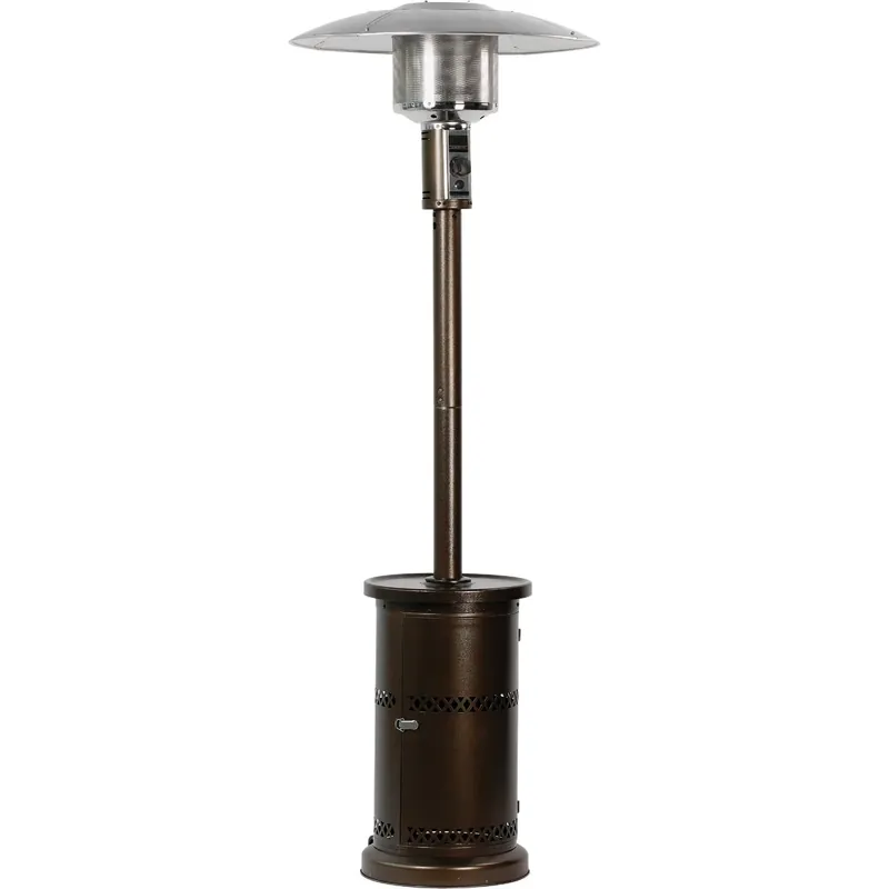 48,000 Btu Bronze Stainless Steel Outdoor Patio Heater With Flame Failure Device