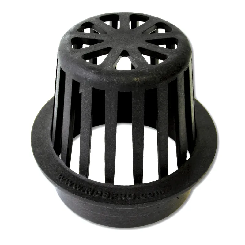 Atrium Grate, Black, 4 In.