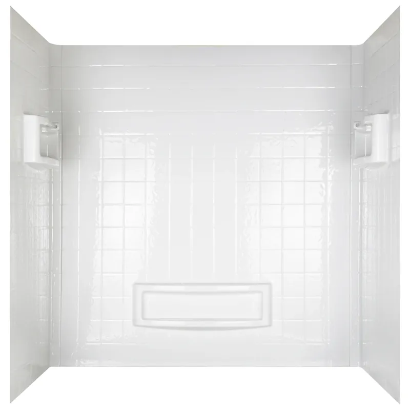 Distinction Bathtub Wall Surround Set, White, 3-Pc.