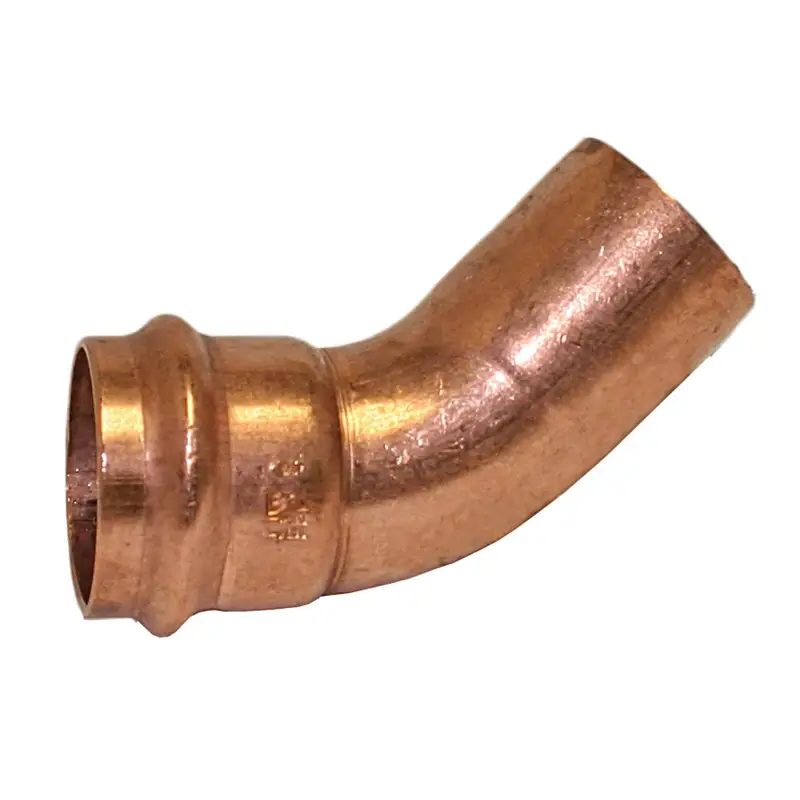 3/4 In. Cts Copper Street Elbow - Lead-free, 45 Degree, Compatible With Copper Pipe