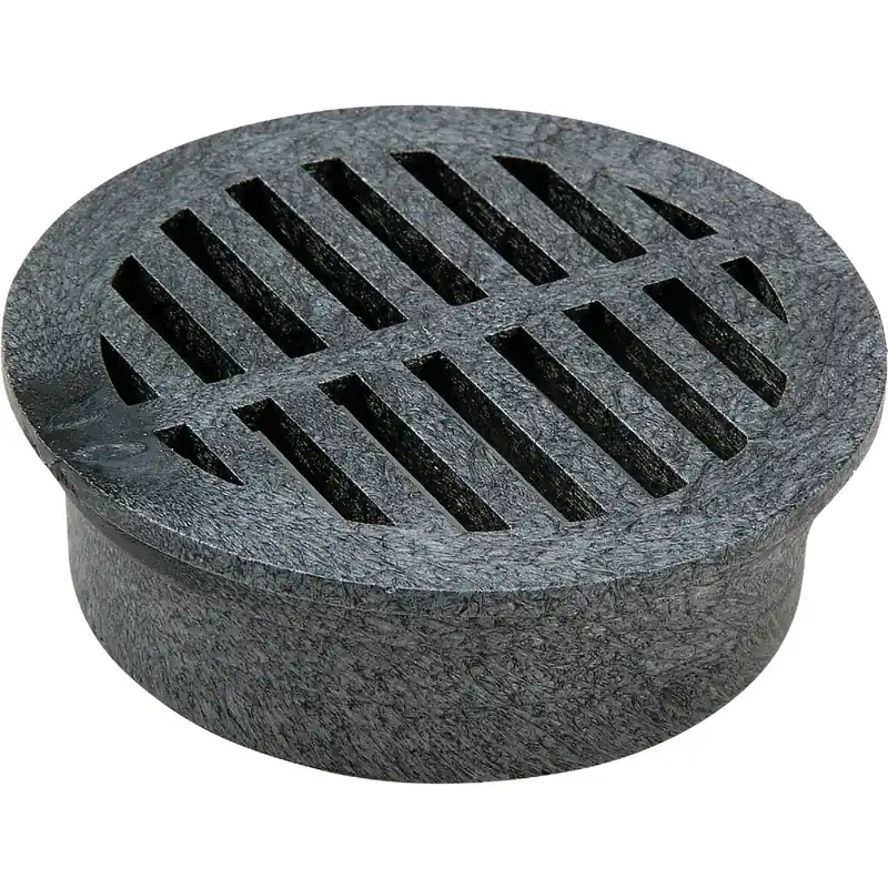 3 Inch Black Pvc Round Grate For Drainage And Sewer Applications