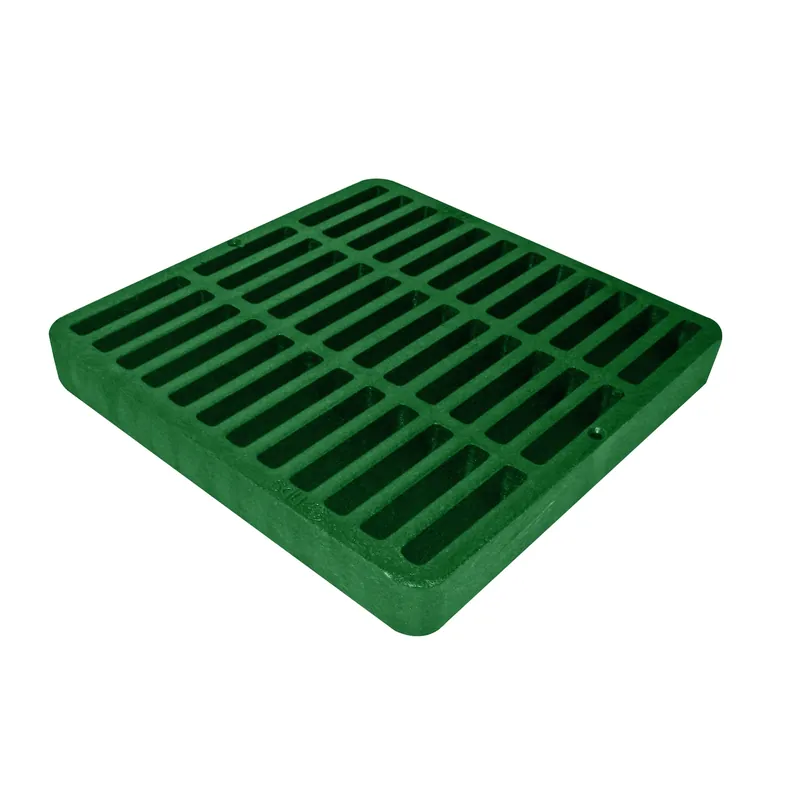 Square Grate, Green Foam Polyolefin, 9 X 9 In.