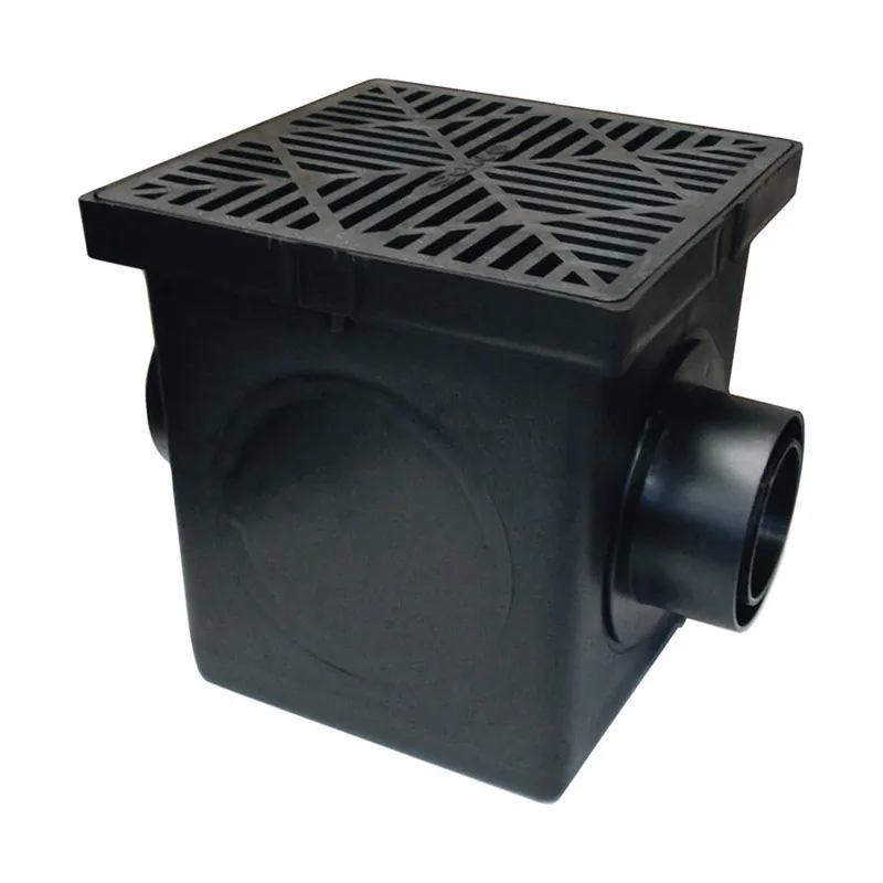 Double Outlet Catch Basin Kit, 9 In. X 9 In.
