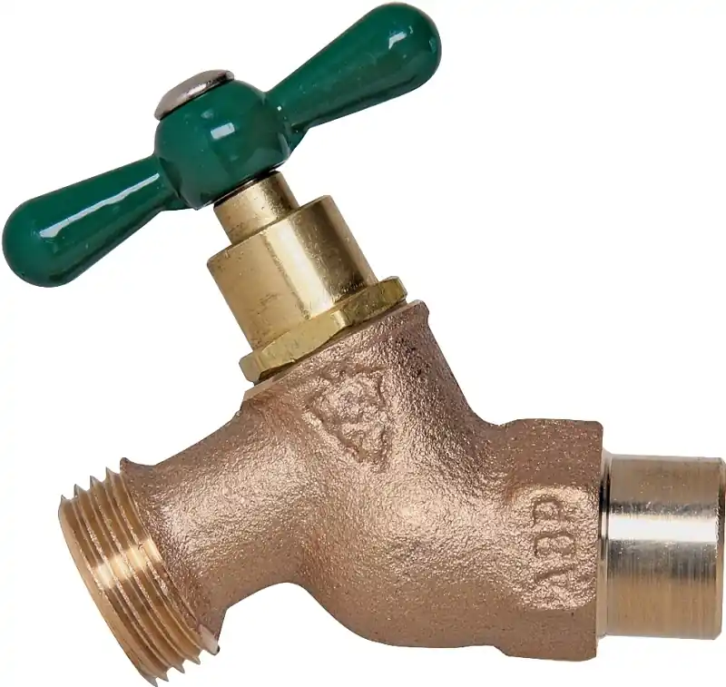 1/2 In. Or 3/4 In. Copper Sweat X 3/4 In. Male Hose Thread No-kink Hose Bibb