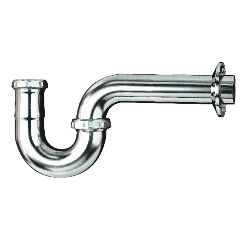1-1/4 In. D Chrome Plated Brass P Trap With Slip Joint Connection