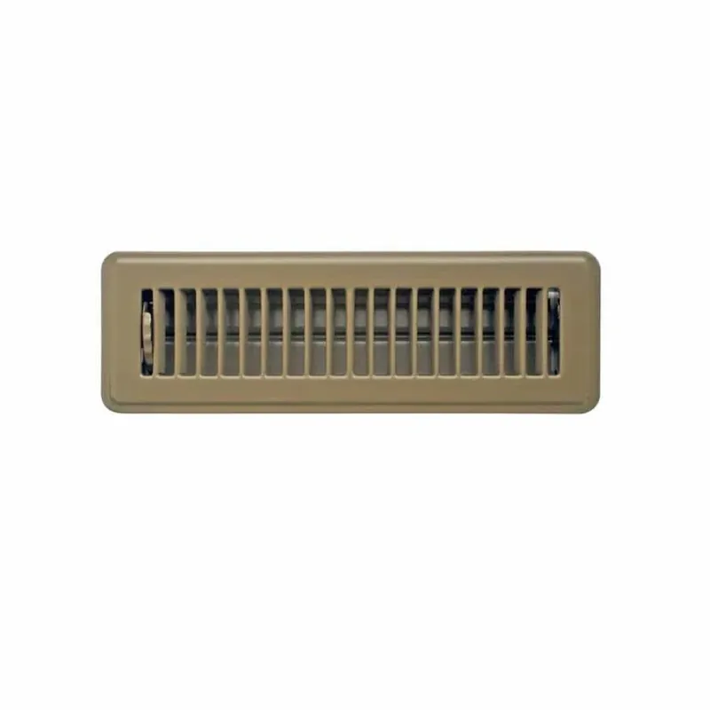 Accord Ventilation Brown Steel Floor Register (Duct Opening 2-in X 14-in; Outside 3.78-in X 15.51-in)