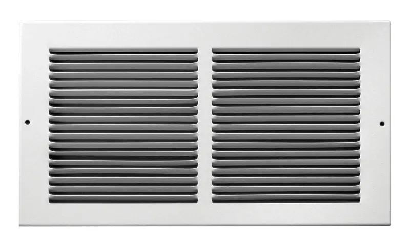 Tru Aire 6 In. H X 12 In. W 1-Way Powder Coat White Steel Air Return Grille