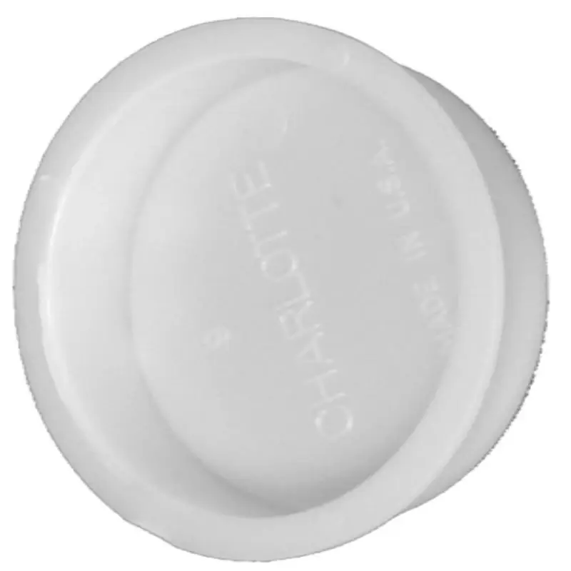 Charlotte Pipe Schedule 40 4 In. Hub X 4 In. D Hub PVC Cap 1 Pk