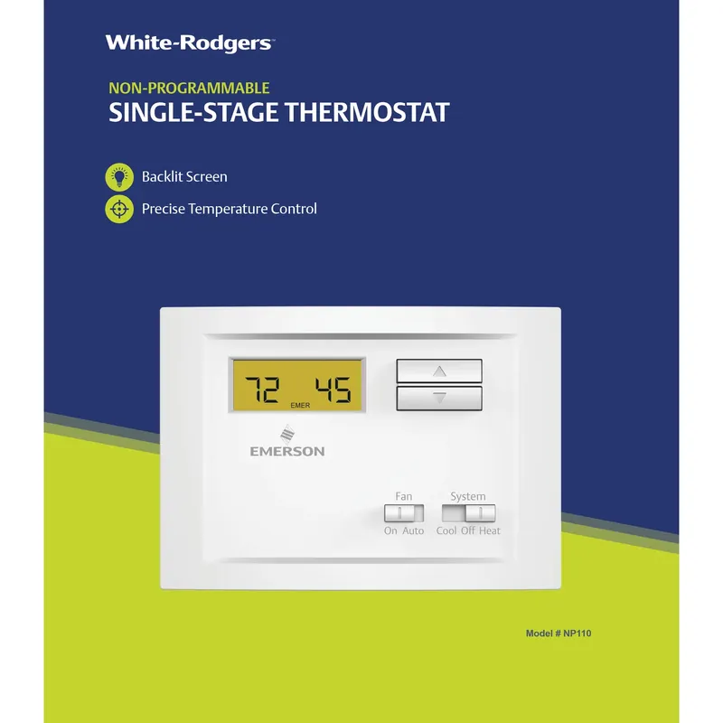 Thermostat, Non-Programmable, Single Stage
