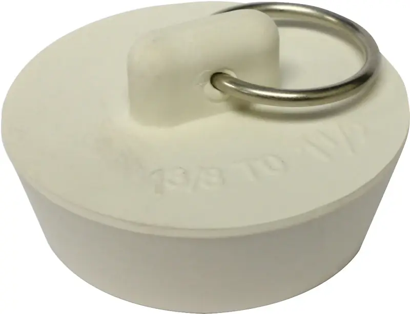 Plumb Pak 1-1/2 In. White Rubber Drain Stopper