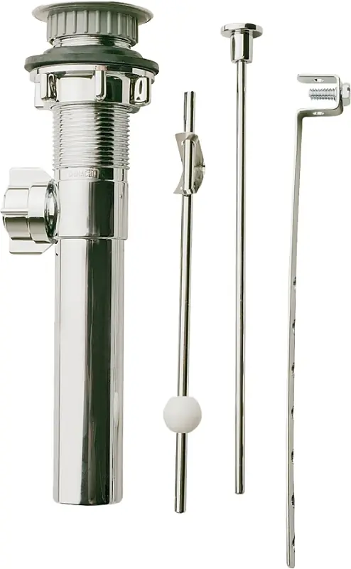 1-1/4 In. Diameter Brass Plated Plastic Pop-up Lavatory Drain Assembly