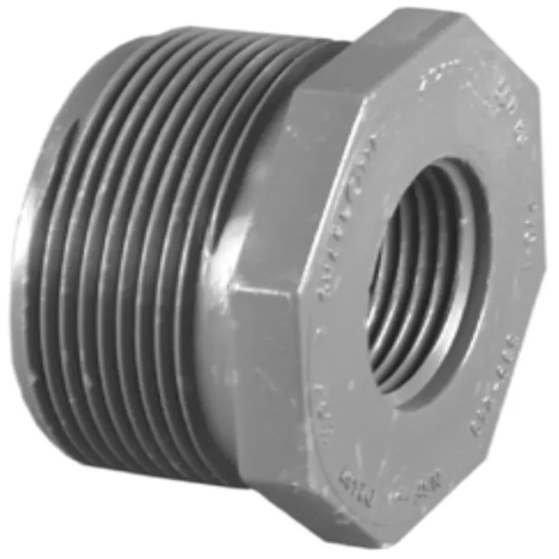 Charlotte Pipe Schedule 80 2 In. MPT X 1-1/2 In. D FPT PVC 7 In. Reducing Bushing 1 Pk