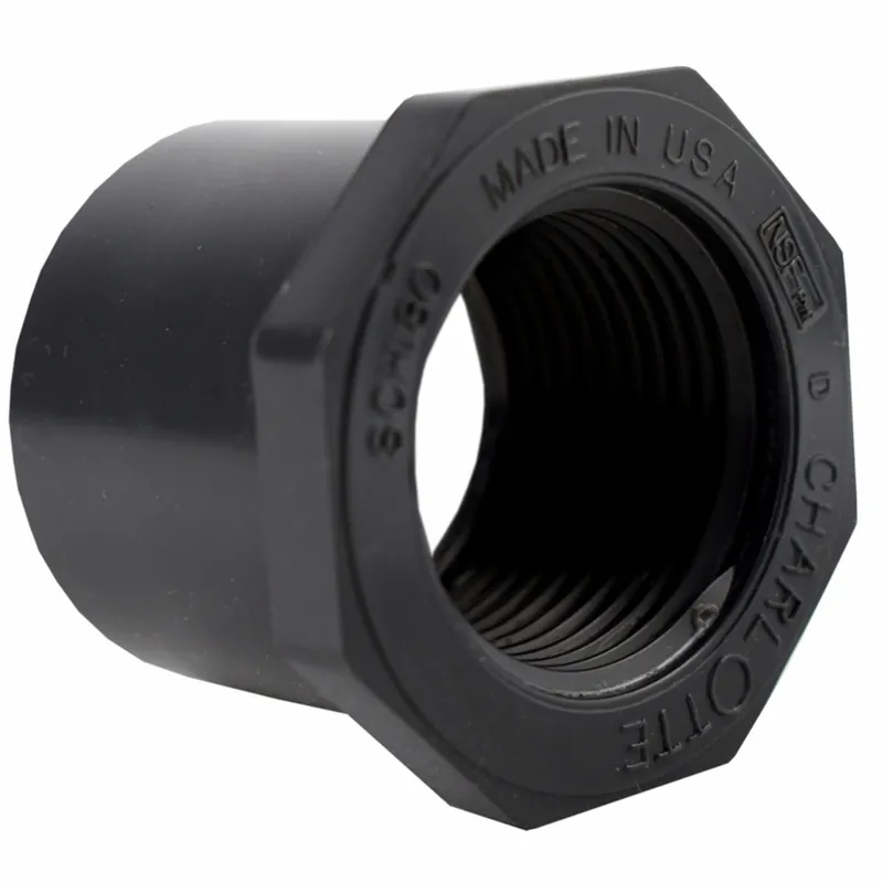 Charlotte Pipe Schedule 80 1 In. Spigot X 3/4 In. D FPT PVC Reducing Bushing 1 Pk
