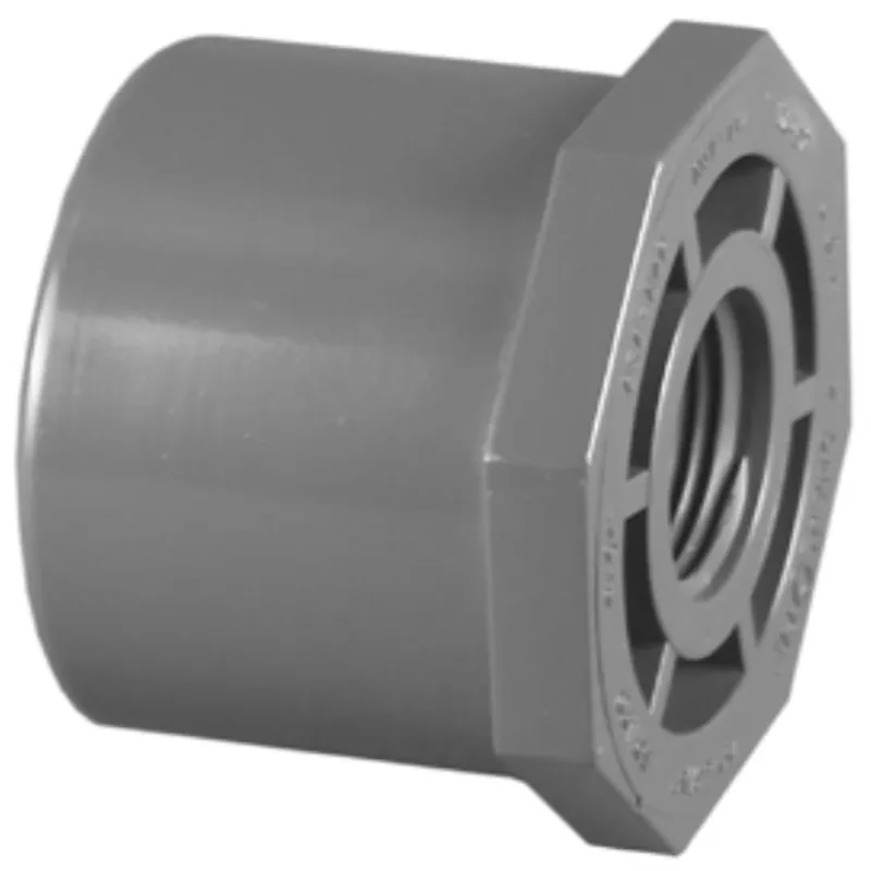 Charlotte Pipe Schedule 80 1-1/2 In. Spigot X 1-1/4 In. D FPT PVC Reducing Bushing 1 Pk