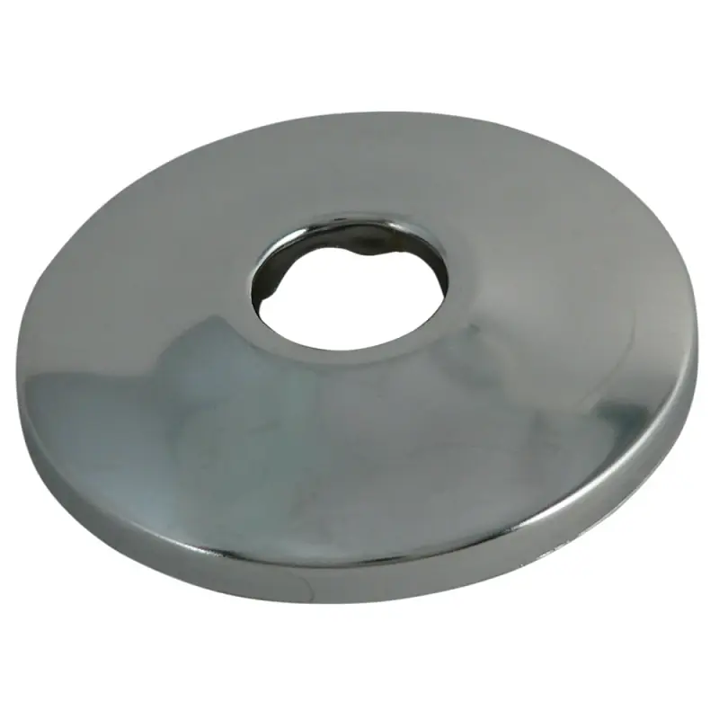 Pp90pc Bath Flange, 3-1/2 In Od, Chrome Finish For 3/8 In Ips & 1/2 In Copper Pipe