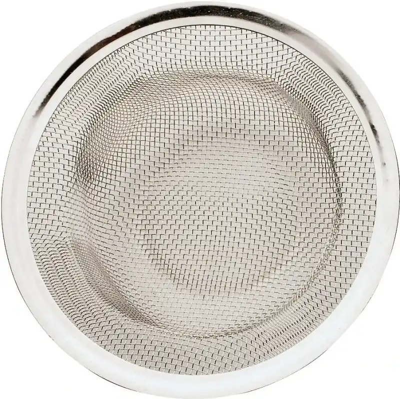 3-1/2 In. Diameter Natural Stainless Steel Mesh Strainer For Shower And Sink