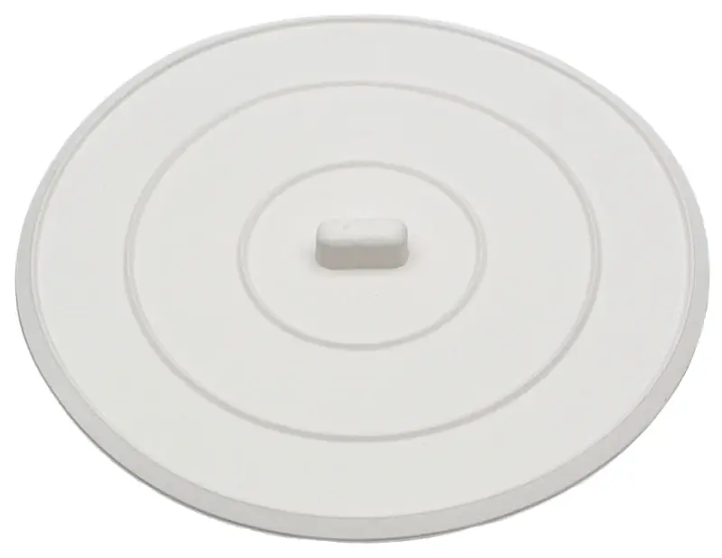 5 In. White Rubber Sink Stopper For Kitchen And Bathroom Sinks