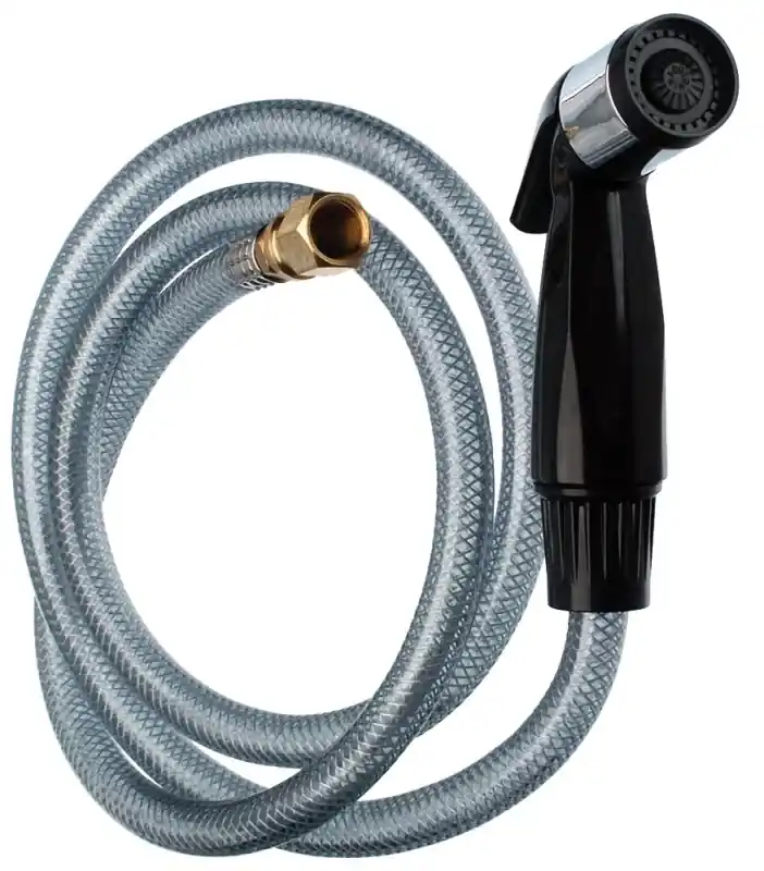 80762 Universal Kitchen Sink Spray Hose And Head Assembly, 48 In. Black