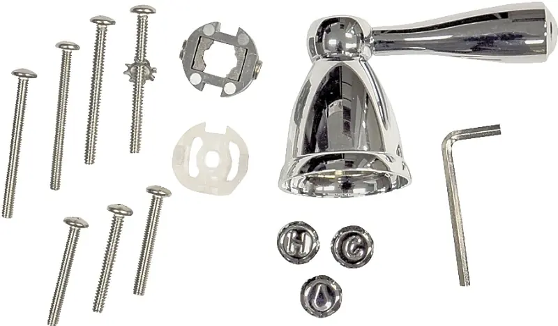 Universal Chrome Lever Faucet Handle For Sink And Tub - Model 9d00010423