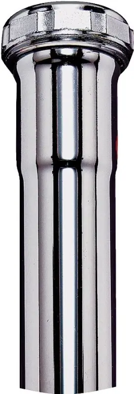 1-1/4 In. Diameter X 6 In. Length Brass Extension Tube - Slip Joint Connection