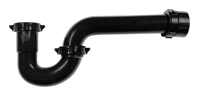 1-1/2 X 1-1/2 Or 1-1/4 In. Black Plastic P-trap Model Pp940b
