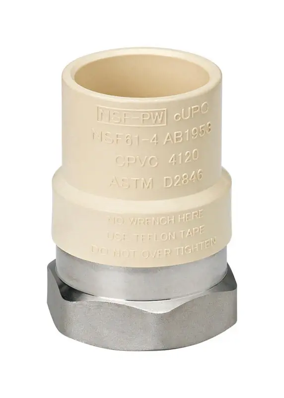 Homewerks Schedule 40 3/4 In. Slip X 3/4 In. D FPT CPVC Transition Adapter 1 Pk