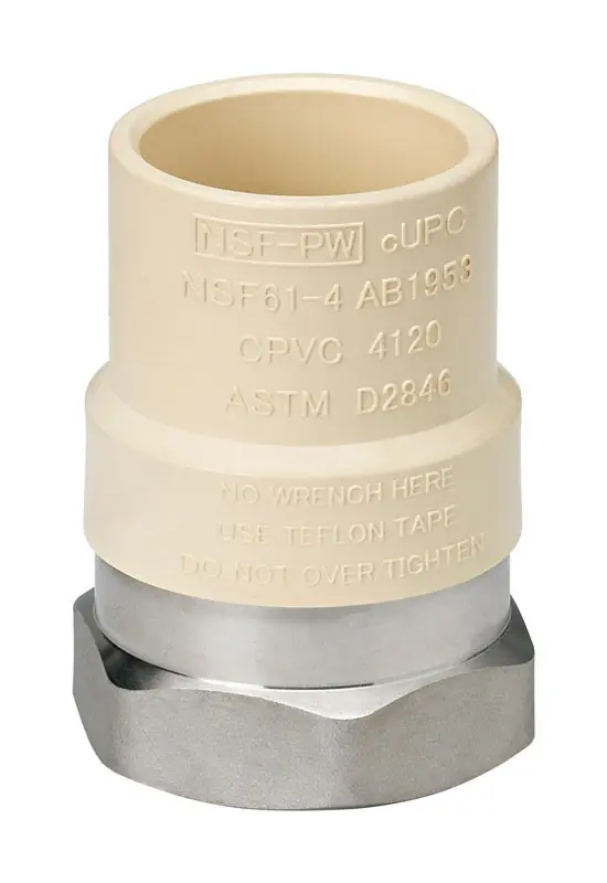 Homewerks Schedule 40 1 In. Slip X 1 In. D FPT CPVC Transition Adapter 1 Pk