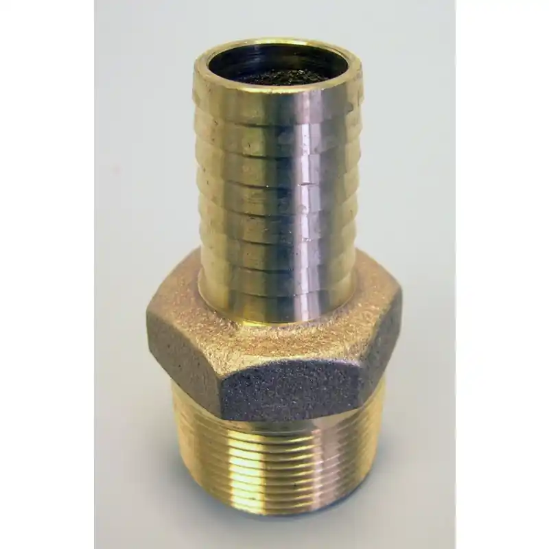 1 In. Mpt X 3/4 In. D Barb Red Brass Reducing Adapter