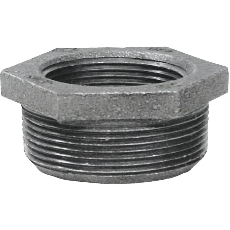 Black Pipe Hex Reducing Bushing, 1-1/4 X 1 In.