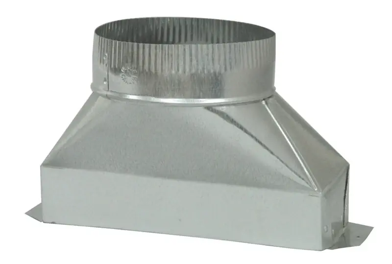 4 In. Diameter X 10 In. Length Galvanized Steel Duct Transition