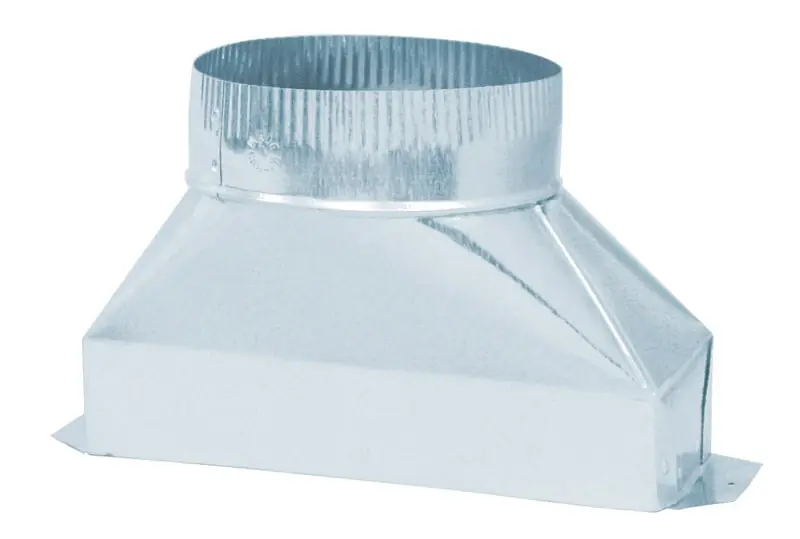 5 In. Diameter X 10 In. Length Galvanized Steel Duct Transition