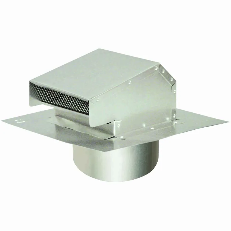 4 In. Diameter Aluminum Roof Cap With 2 In. Tailpipe And Damper