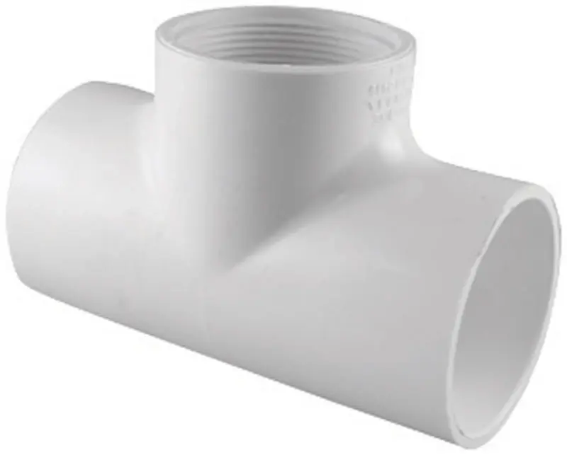 Charlotte Pipe Schedule 40 1 In. Slip X 1 In. D Slip PVC Tee 1 Pk