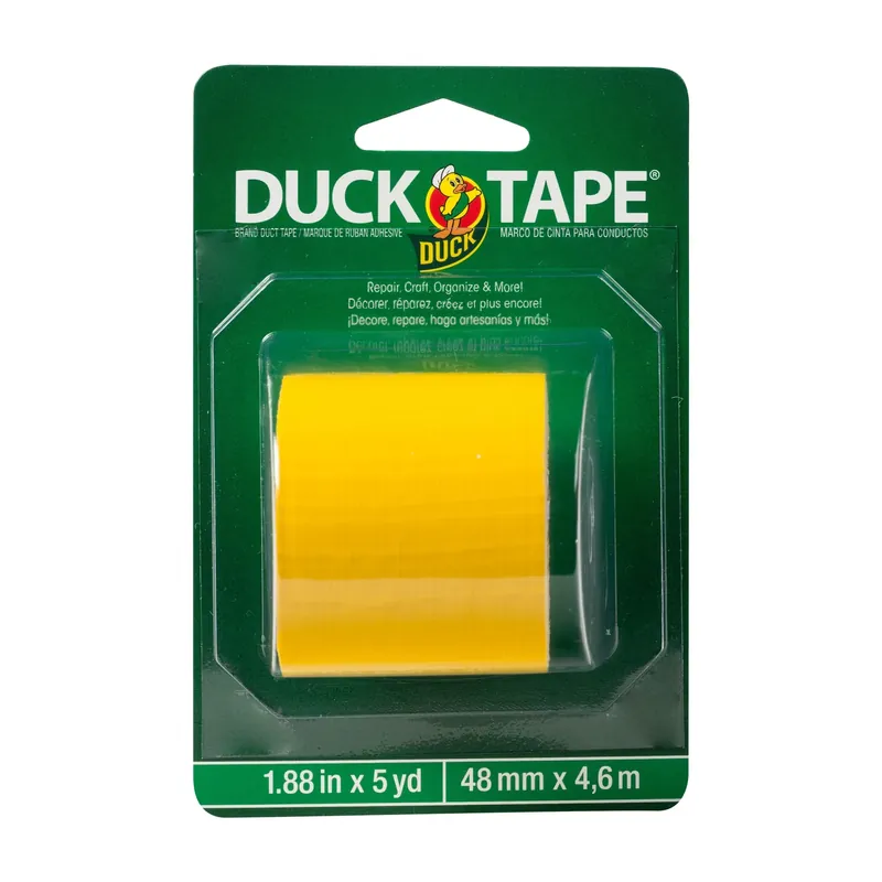 1.88 In. W X 5 Yd L Yellow Solid Duct Tape - Heavy Duty
