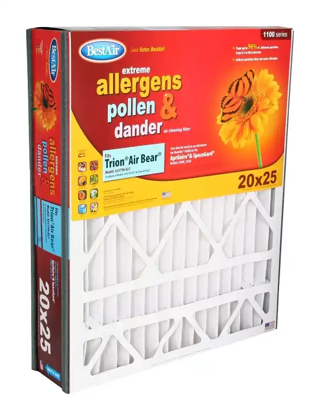 BestAir 20 In. W X 25 In. H X 5 In. 11 MERV Pleated Air Filter 1 Pk