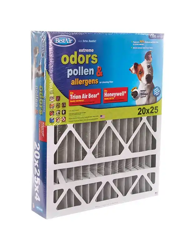 BestAir 20 In. W X 25 In. H X 4 In. 11 MERV Pleated Air Filter 1 Pk