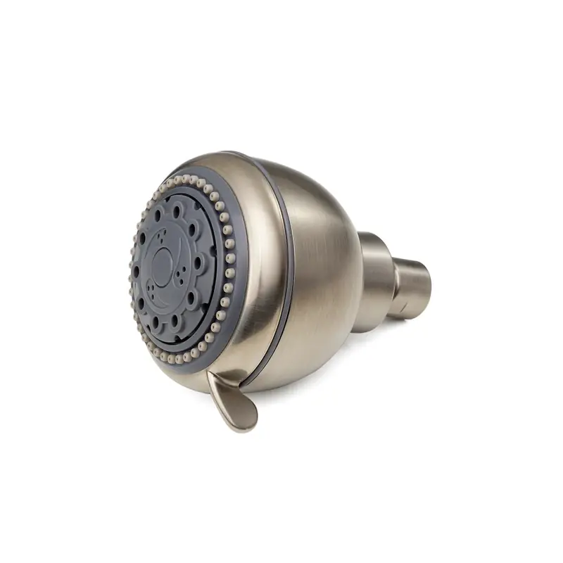 Champagne Massage 5-spray Fixed Shower Head, Brushed Nickel, 2.5 Gpm