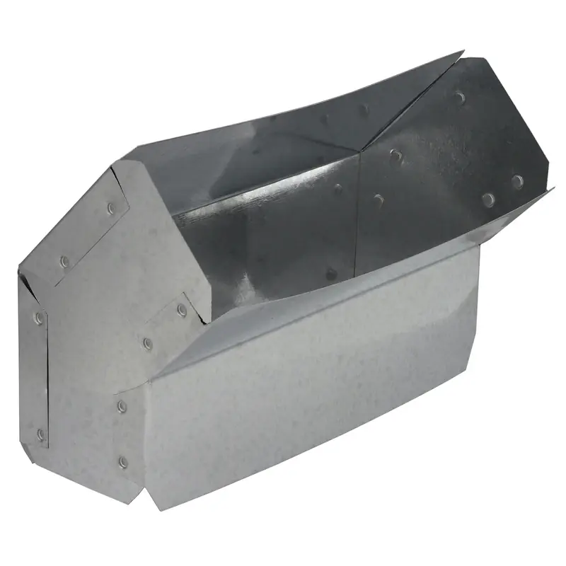 Manufacturing 3-1/4 In. Dia. 45 Degree Galvanized Steel Wall Stack Elbow