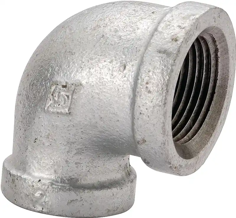 3/8 Inch Galvanized 90 Degree Elbow Pipe Fitting Model 2a-3/8g