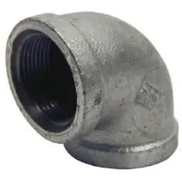 G-L9015 1.5 In. Galvanized 90 Degree Equal Elbow