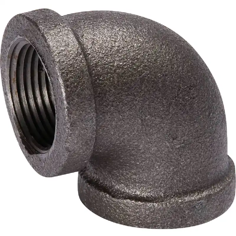 1/2 In. 90 Degree Malleable Black Iron Elbow Fitting